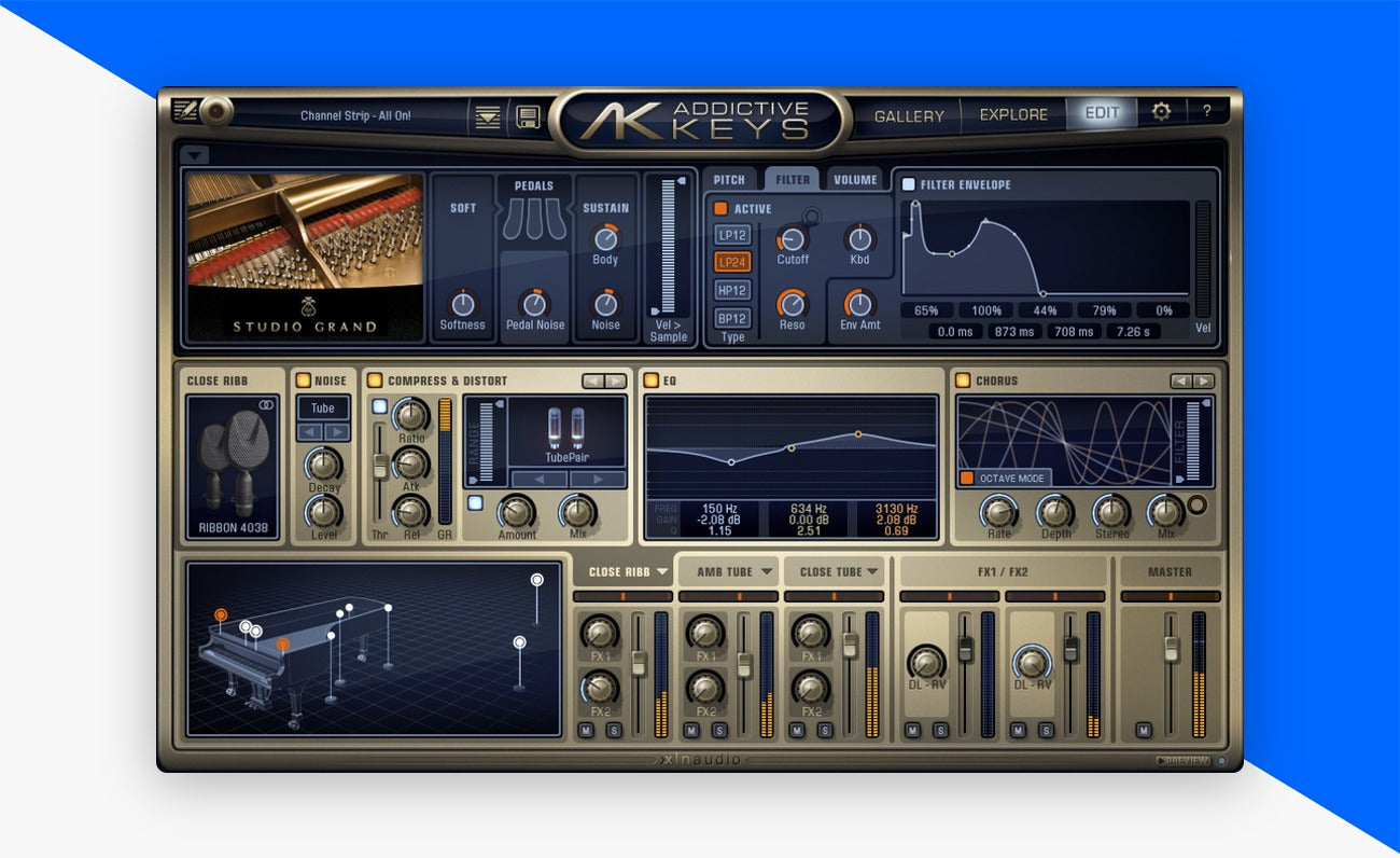 Addictive Keys plugin interface