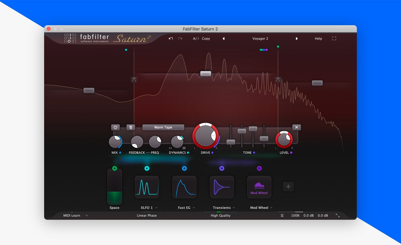 FabFilter Saturn 2 plugin interface