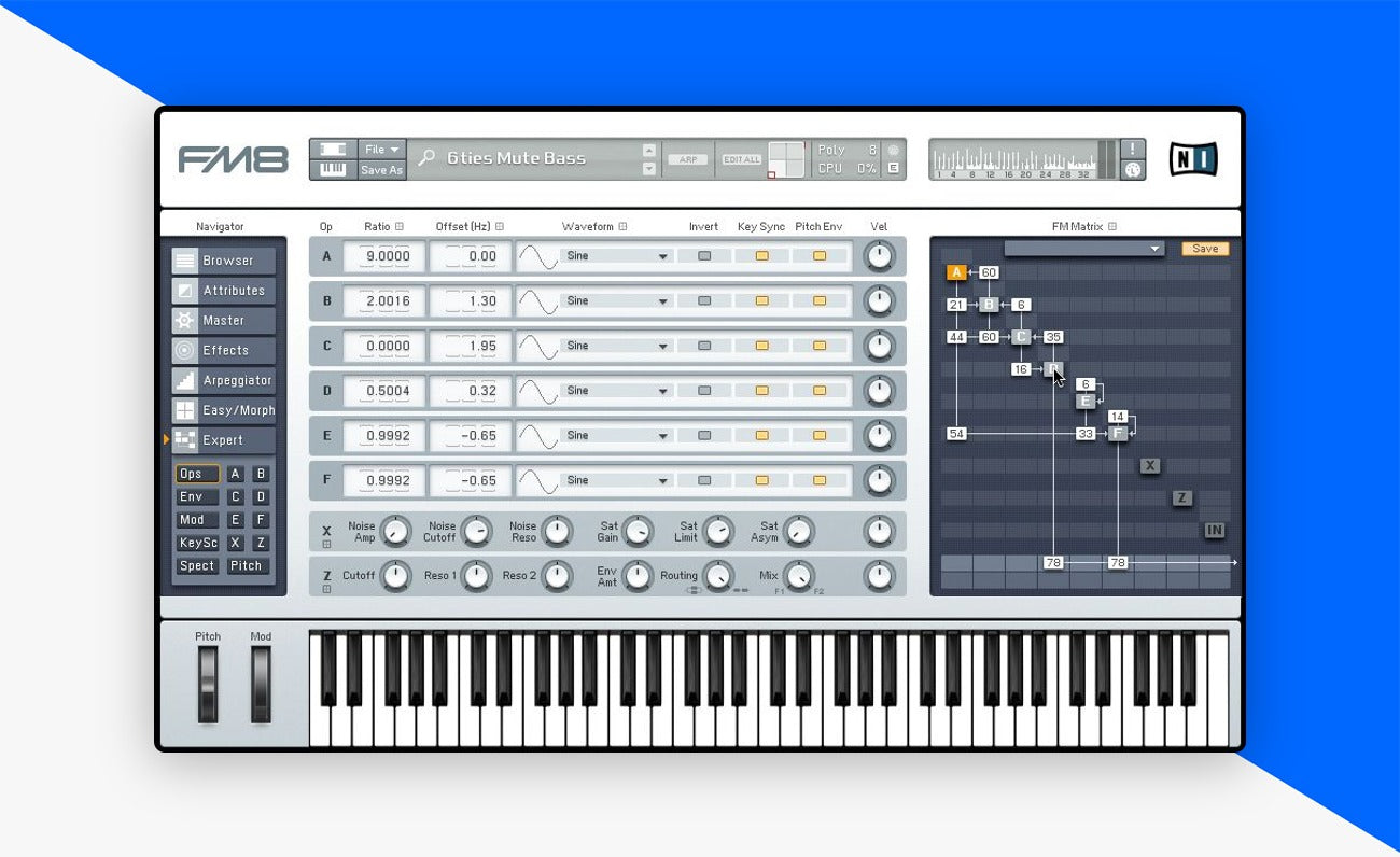FM8 plugin interface