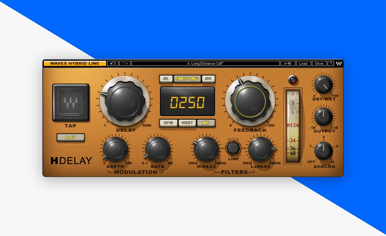 H-Delay plugin interface