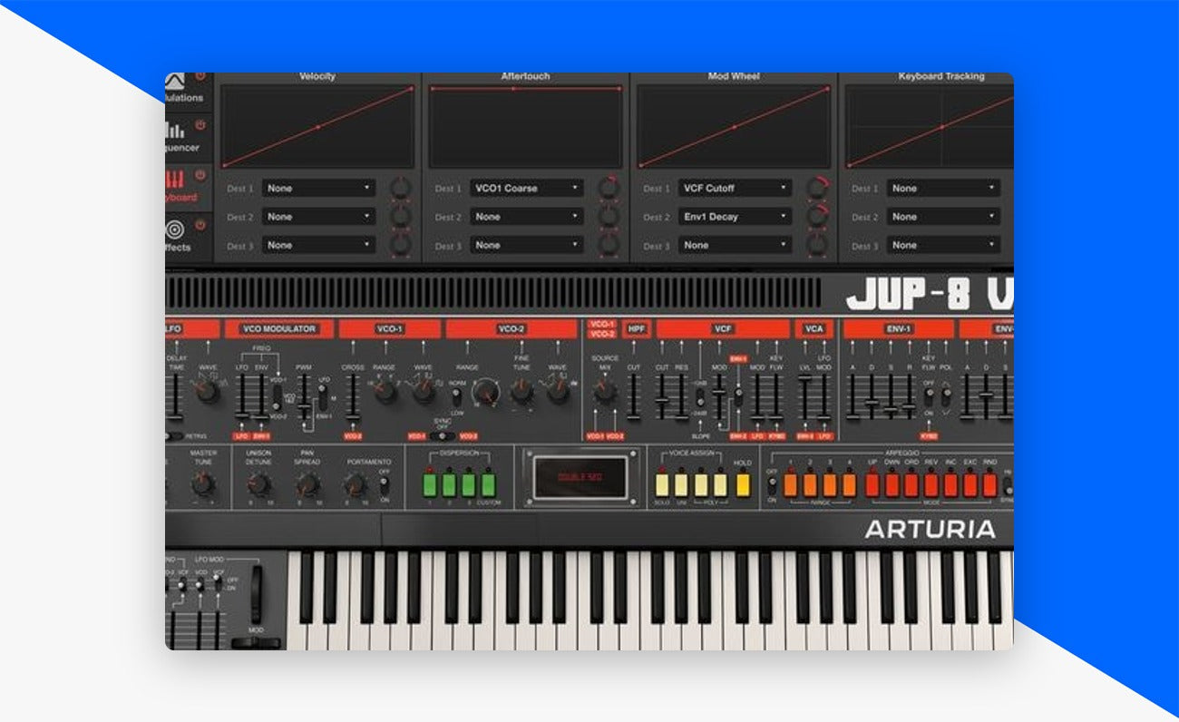 Jup-8 V plugin interface
