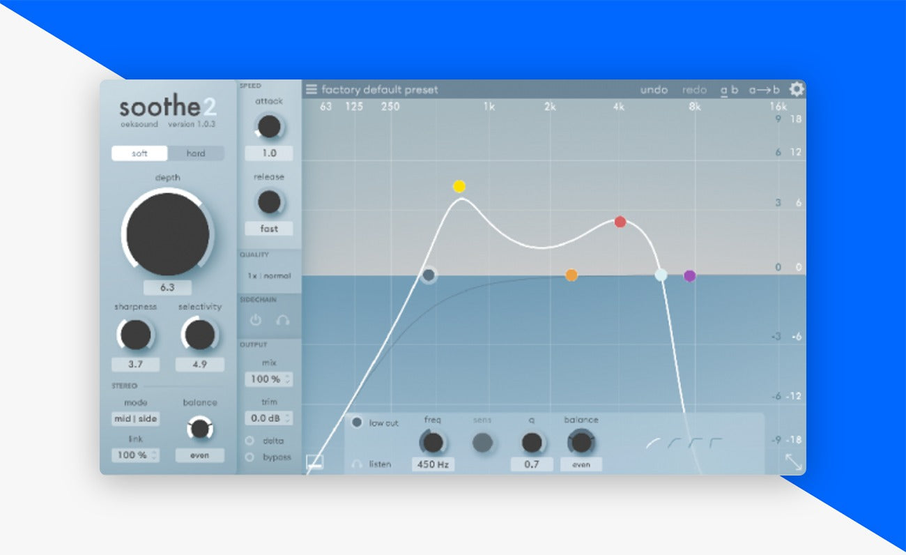 oeksound Soothe2 plugin interface