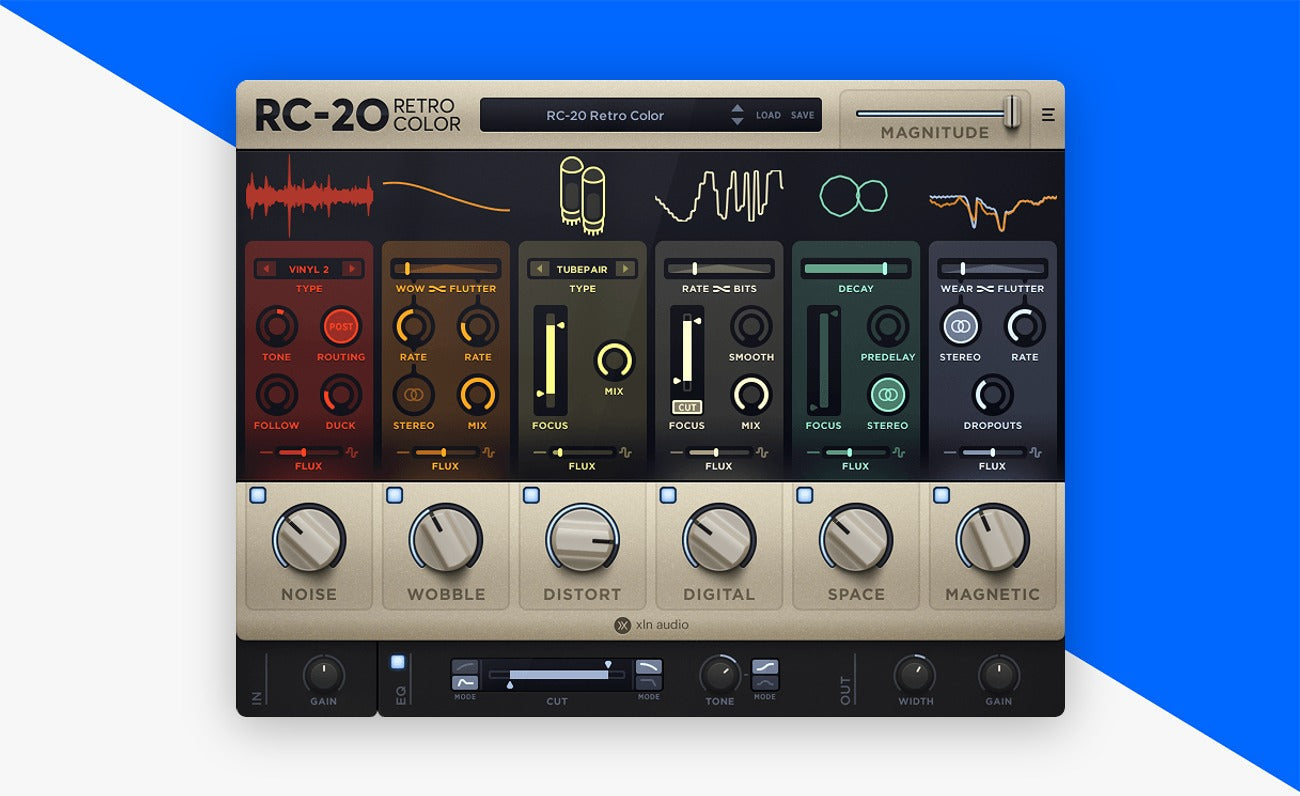 RC-20 Retro Color plugin interface