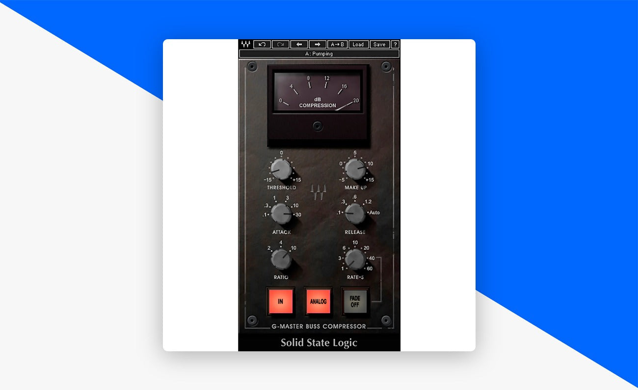SSL G-Master Buss Compressor plugin interface